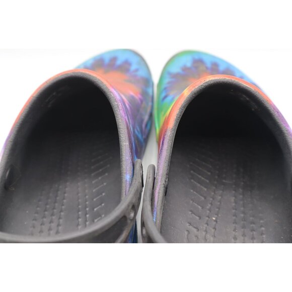 Tie-Dye Crocs Classic Clogs Womens Size W11 M9 Rainbow Colors  Casual Shoes - Picture 4 of 8